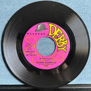 JEANNIE ROBERTSON~MEMORIES /TEARS OF HAPPINESS~1963 DERBY PROMO 7-INCH 45 SINGLE - Bild 1 von 3