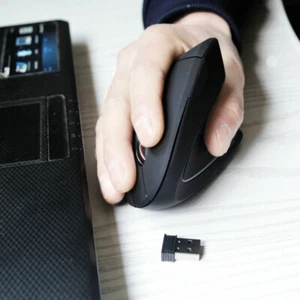 Rechargeable Vertical Wireless Mouse Gaming Silent Optical Bluetooth Mouse - Picture 1 of 6
