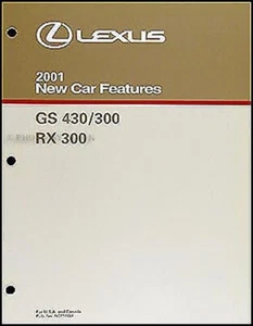 2001 Lexus Cuenta Con Manual Servicio Entrenamiento RX300 GS300 GS430 Rx 300 GS - Imagen 1 de 2