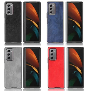 Shockproof Fashion Leather Case Cover Shell Skin For Samsung Galaxy Z Fold 2 5G - Picture 1 of 17