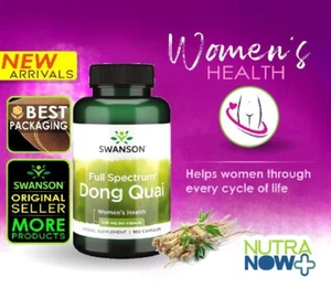 Swanson Dong Quai 530 mg 100 cápsulas de soporte para la salud de la mujer - Imagen 1 de 2