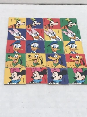 1998 Mickey para crianças YAHTZEE JR substituição completa conjunto de 20 fichas - Imagem 1 de 4
