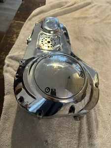 Harley FXR Inner and outer primary cover Chrome Oem Belt Drive 89-93 FXRT FXRP - Picture 1 of 22