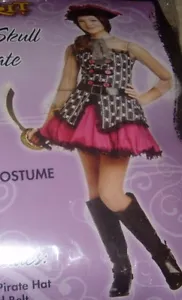 Caribbean PIRATE Halloween Costume Girls SZ 7-10 NEW - Picture 1 of 1