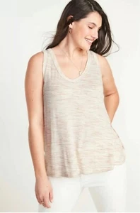 Old Navy Womens Size XXL ~ Luxe Warm Space Dye Stripe V-Neck Tank Top … $17 - Picture 1 of 3