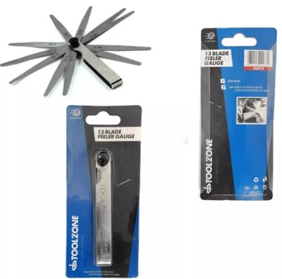 Juego de medidores de 13 cuchillas de medición métrica de acero inoxidable 0,05 - 1,00 mm Foto 1 de 4