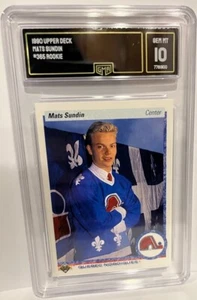 GMA 10 gemas como nuevas esteras Sundin 1990/91 baraja superior tarjeta de novato hojas de arce canucks! - Imagen 1 de 1
