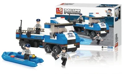 SLUBAN POLICE TRUCK BUILDING BRICKS SET M38-B0186 - Image 1 of 3