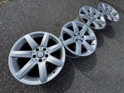 17" MERCEDES BENZ R230 SL600 SL500 SL CLASS OEM FACTORY STOCK WHEELS RIMS 5x112 - Image 1 of 4