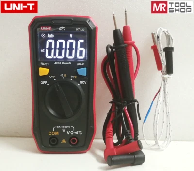 UNI-T UT123 Mini Digital multimeter AC DC Voltmeter Ohmmeter NCV Test EBTN Displ - Image 1 of 4