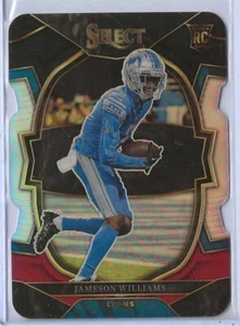 2022 Select Jameson Williams RC Black Red Concourse Die Cut Prizm #57 Lions - Picture 1 of 2