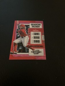 2022 Panini Chronicles Contenders Optic Pink Pulsar #16 TJ Friedl RC