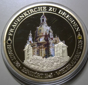 Deutschland XL Gigant Medaille 2014 F7028 Wiederaufbau der Frauenkirche gildet - Bild 1 von 11