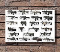 FD3191 Assault Rifles /& Carbines The World of Gun Army Fan Retro Old Kraft Paper