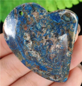 42x39x6mm Blau Ayaka Achat Herz Anhänger Perle HL82737 - Bild 1 von 1