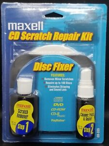 NEW Maxell CD Scratch Repair Kit CD-335 Disc Fixer CD DVD Video Game CD-ROM CD-R
