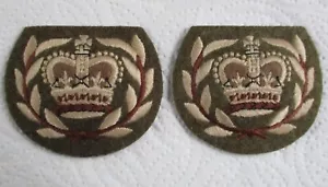 Pair British Army:"WARRANT OFFICER CLASS 2 SLEEVE BADGES" (Excellent, 1990s Era) - Picture 1 of 4