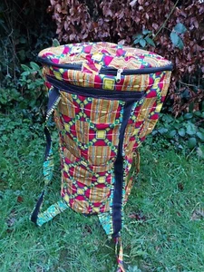 Professional 14"inch Hand Made Djembe Drum Bag From Ghana - Picture 1 of 1