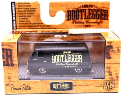 M2 1/64 Bootlegger 1965 Ford Econoline Van ft. black RLRR's WMTS01 15-20 - Image 1 of 4