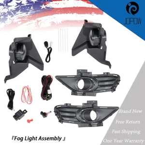 Fit For 2013-2016 Ford Fusion Left & Right Side Bumper Fog Lights w/Switch Lamps - Picture 1 of 12