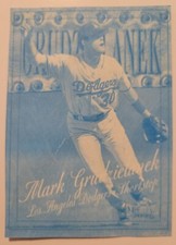 Mark Grudzielanek 1999 Metal Universe #207 PMG GEM MASTERS 1/1 BLUE PAPER PROOF
