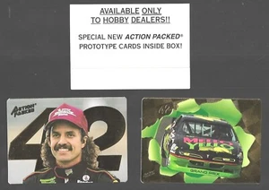 RARE 1993 ACTION PACKED KYLE PETTY PROTOTYPE CARD LOT #KP1 - #KP2 & INFO CARD - Picture 1 of 2