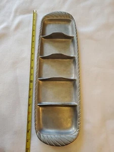 Wilton Armetale Gourmet Grillware Divided Vegetable Griller Taco Platter - Picture 1 of 5