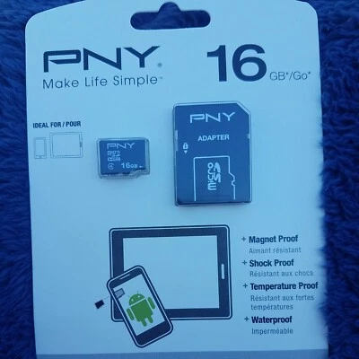PNY Professional 16GB MicroSDHC Card - OEM - P-SDU16G4-GE - Image 1 of 2