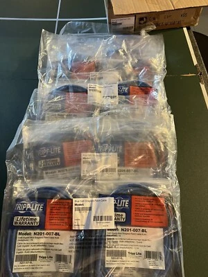 Tripp Lite Cat6 Patch Cable - 50 X Rj-45 Male 7ft Blue -n201007bl- - Image 1 of 3