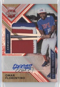 2018 Elite Extra Edition Future Threads Silhouette Red /49 Omar Florentino Auto