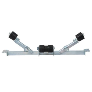 Boat Trailer Support Bracket w/ Keel Rollers 2204lbs Capacity, Adjustable Width - Picture 1 of 8