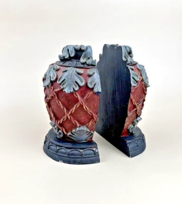 Sujetalibros de piña poliresina texturizada pesada como tejido soportes incorporados de colección Foto 1 de 4