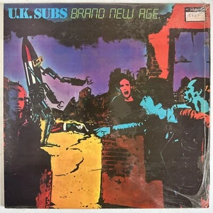 UK SUBS BRAND NEW AGE VINYL LP BROWN CLEAR WAX 1980 STILL IN SHRINK-WRAP NR MINT - Picture 1 of 15