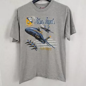 Vintage USA Made Blue Angels Smithsonian Navy T-Shirt Large - Picture 1 of 4