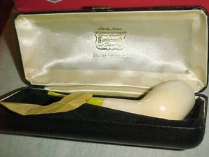 pipa vintage MASTERCRAFT " NON FUMATA " SCHIUMA DI MARE - CARTA ORIGINALE e CUSTODIA - Foto 1 di 7