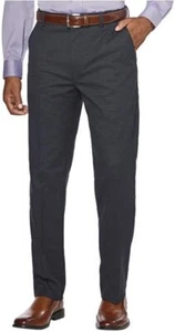 Kirkland Signature Mens Non-Iron Flat Front Pants, Charcoal, 30X29 - Picture 1 of 4