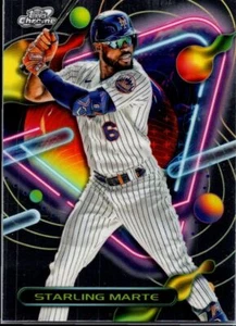 2023 Topps Cosmic Chrome Starling Marte New York Mets #178 - Picture 1 of 2