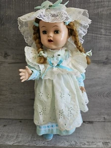 Vintage Eegee Doll Co Hard Plastic Sleep Eyes 18" Tall Straight Legs Girl Doll - Picture 1 of 11