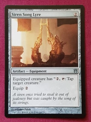 Magic The Gathering BORN OF THE GODS SIREN SONG LYRE artifact card MTG - Image 1 of 2