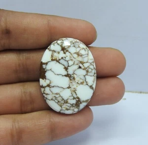 57,00 quilates natural caballo salvaje piedra preciosa cabujón ovalado suministro de joyería 26x35x6 mm - Imagen 1 de 7