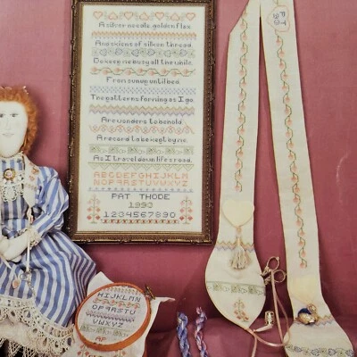 Heartstrings Tea & Crumpets Poem Borders Sampler Pat Thode Artist Collection 79 - Image 1 of 4