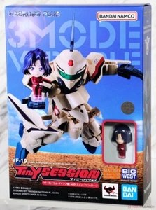 BANDAI TINY SESSION MACROSS YF-19 (ISAMU ALVA DYSON USE) WITH MYUNG FANG LONE - Picture 1 of 10