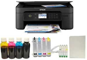 New Epson XP-4100 Wireless Printer 400ml Sublimation Ink CIS System Paper Bundle - Picture 1 of 4