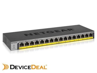 Netgear GS116LP-100AJS 16-Port PoE+ Gigabit Ethernet Unmanaged Switch with 76W P - Image 1 of 2