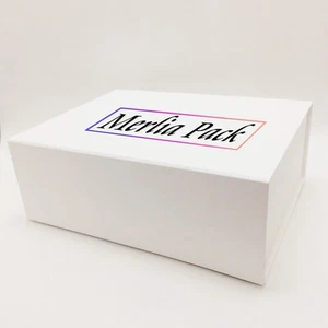 50x White Collapsible Boxes Magnetic Closure Mothers Day Birthday Weddings Boxes - Picture 1 of 9