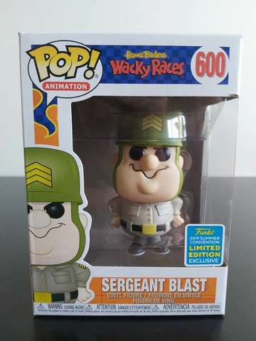 Animation Funko Pop - Sergeant Blast - Wacky Races - SDCC Exclusive - No. 600 Cover