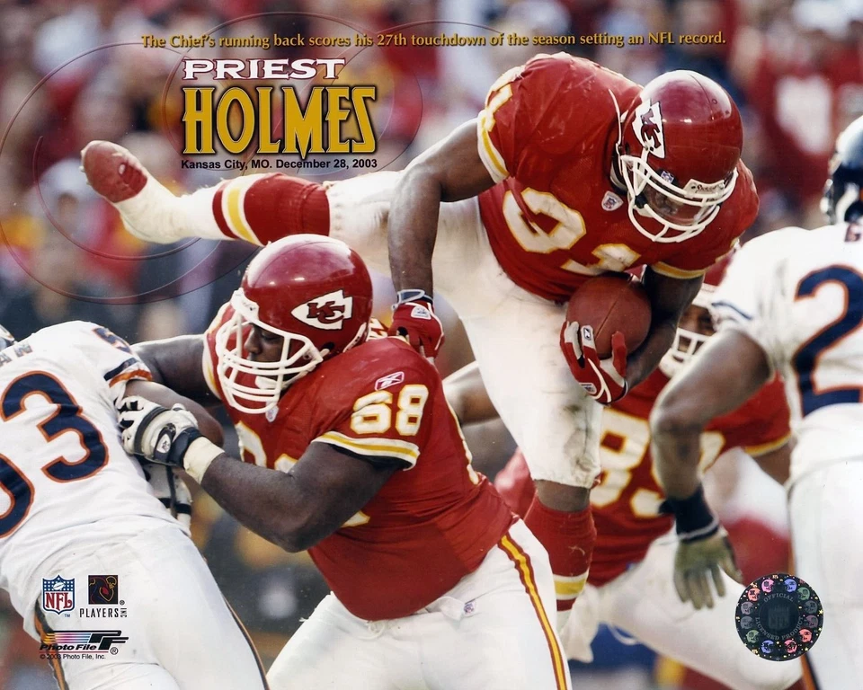 Archivo de fotos del sacerdote Holmes Kansas City Chiefs 8x10 foto #5 Foto 1 de 1