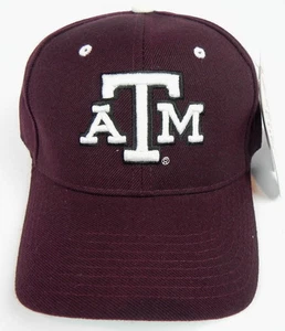 SOMBRERO GORRA TEXAS A&M AGGIES MARRÓN NCAA DE COLECCIÓN TAMAÑO AJUSTADO ZEPHYR DH NUEVO CON ETIQUETAS - Imagen 1 de 5