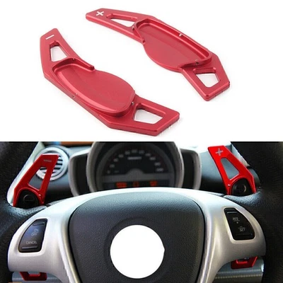 Extensión de paleta de cambio de volante rojo para coche para Benz Smart Fortwo (W451) 07-14 Foto 1 de 4