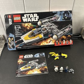 🔥LEGO Star Wars Rogue One:Y-Wing Starfighter 75172 Incomplete 3.5 Minifigs Box